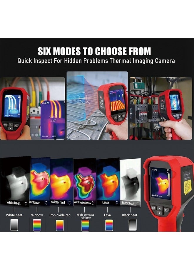 UNI-T UTi120S Thermal Imaging Camera 120x90 IR Resolution Handheld Thermal Imaging Camera 10800 Pixels,-4°F~850°F Handheld Infrared Camera with PC Analysis and Video Recording Supported,Micro SD Card - Image 2