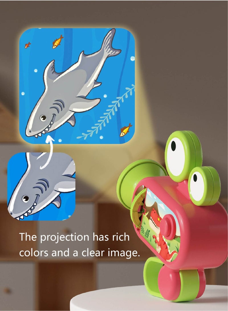 Kids Projector Torch, Children's Handheld Educational Toy with 96 Images & 12 Themes for Early Learning, Home Cinema Experience, Suitable for Toddlers 18+ Months (Green) - Image 3