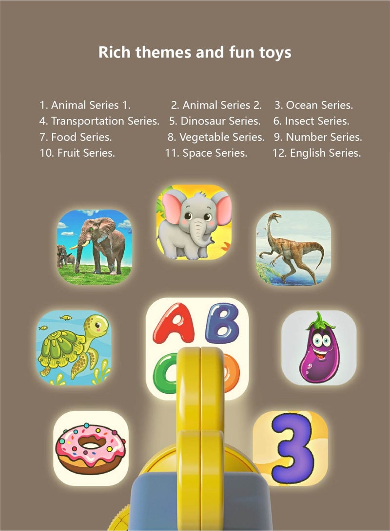 Kids Projector Torch, Children's Handheld Educational Toy with 96 Images & 12 Themes for Early Learning, Home Cinema Experience, Suitable for Toddlers 18+ Months (Green) - Image 5