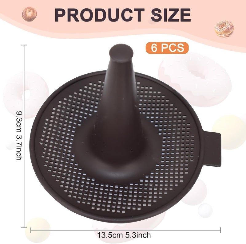 CJQINGRUN Silicone Donut Pan and Bagel Mold Set, 6-Piece Non-Stick Donut Molds for Baking, Doughnut Pan, Bagel Maker, Reusable & Easy Clean Bakeware for Homemade Pastries - Image 2
