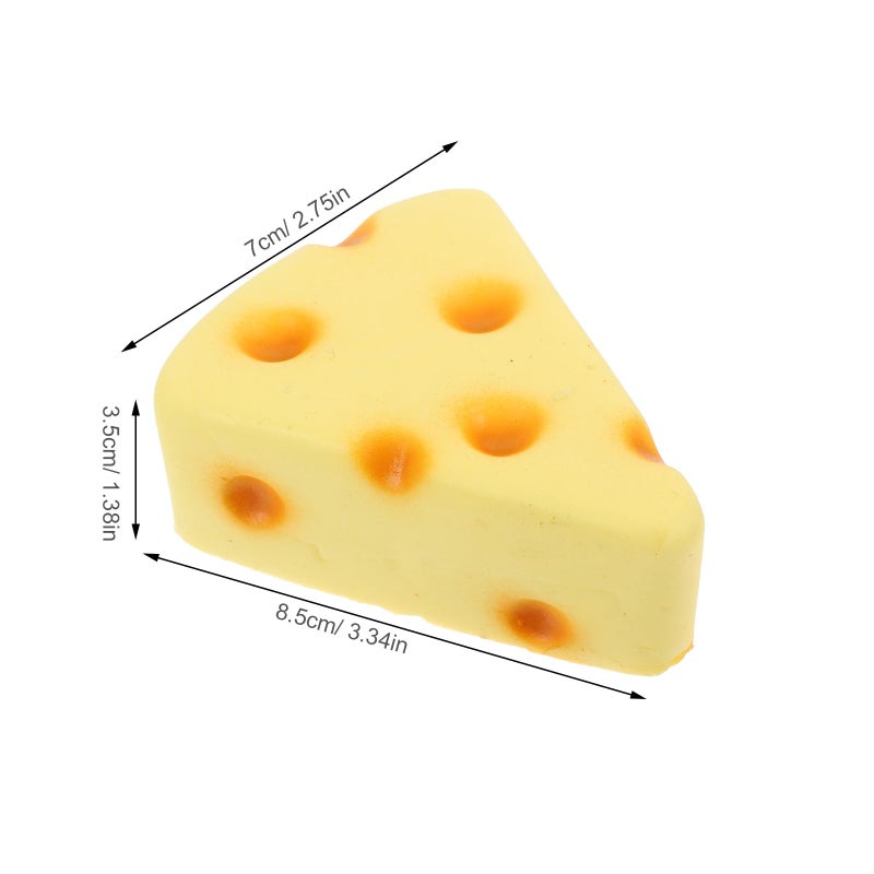 Realistic Fake Cheese Props 4PCS Simulation Triangle Food Model For Display Photography - Image 3