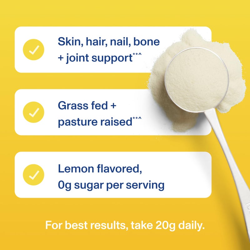 Vital Proteins Collagen Peptides Powder, Collagen Supplements, Hair & Skin Health, 14 Servings, Lemon - Image 5