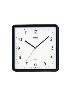 CASIO ساعة حائط IQ-152-1DF مربعة اللون بقرص أبيض وحزام أسود اللون  - Image 1