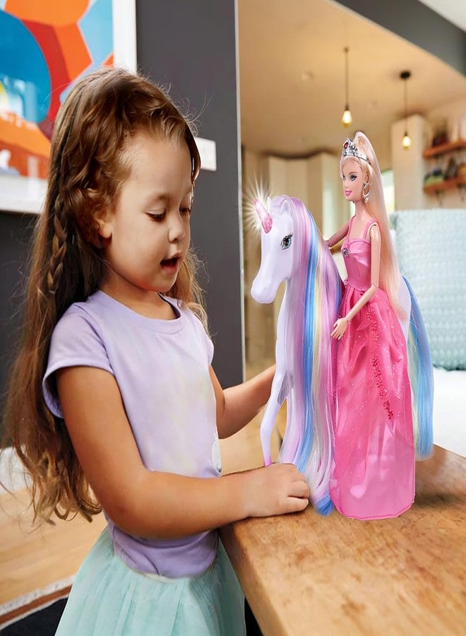 BETTINA My Unicorn Princess Doll with Lights, Unicorn Toys for Girls Age 4-6, Dolls & Unicorn Birthday for Kids Ages 4 and up - Image 3