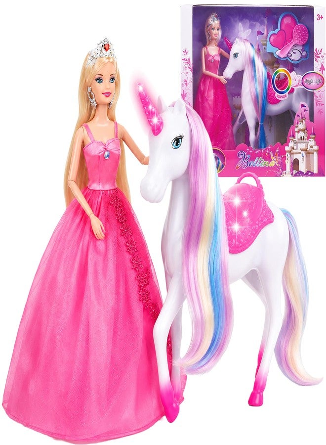 BETTINA My Unicorn Princess Doll with Lights, Unicorn Toys for Girls Age 4-6, Dolls & Unicorn Birthday for Kids Ages 4 and up - Image 1