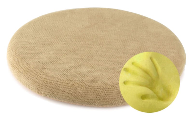 Sigmat Memory Foam Seat Cushion AntiSlip Soft Round Stool Cushion Chair Pad 20 Inch Camel