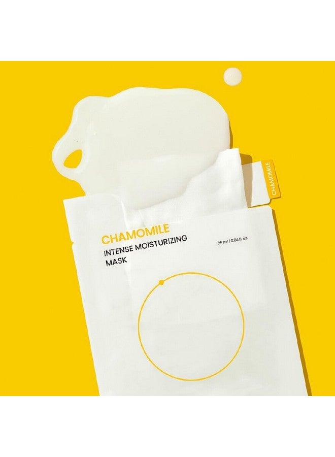 بيبلين قناع بيبلين للوجه المرطب المكثف بالبابونج، قناع ورقي مرطب ومهدئ للبشرة الحساسة والجافة | نباتي | تحسين مرونة البشرة | خالٍ من العطور | للعناية بالبشرة الكورية | ٥ قطع - Image 5