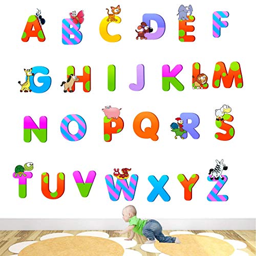 StickMe 'Alphabets - Baby - Kids - Learning Education Nursery Pre School Kinder Garden Wall Reusable Self-Adhesive Sticker ' -Sm077 (Multi Colour, Vinyl - 100Cm X 100 Cm) - Image 3