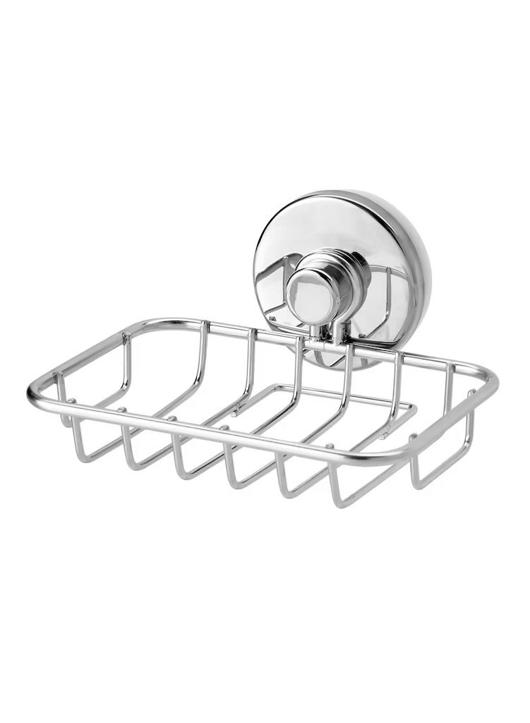 صحن صابون مع كوب شفط مطلي بالزنك - Image 1