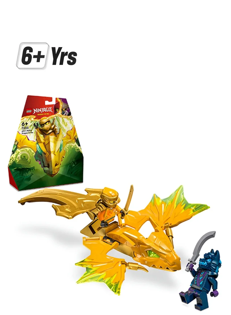 LEGO 71803 NINJAGO Arin’s Rising Dragon Strike Toy, Ninja Action Figure Playset with Arin Minifigure, Building Set for Kids, Gift Idea for Boys and Girls Aged 6 Years Old and Over