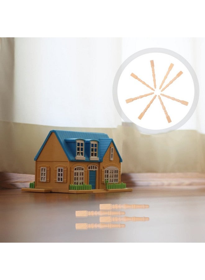 Toyvian Miniature Wooden Furniture Table Legs: 6Pcs Dollhouse Mini Furniture Dining Table Legs Fairy Garden Furniture Ornaments Dollhouse Accessories - Image 3