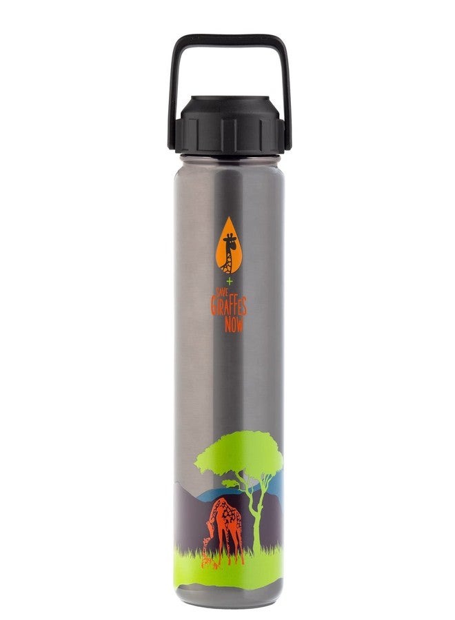 Giraffe Bottle Save Giraffes Now Limited Edition Insulated Stainless Steel Hydration Bottle, 24 oz / 700 ml - Image 2