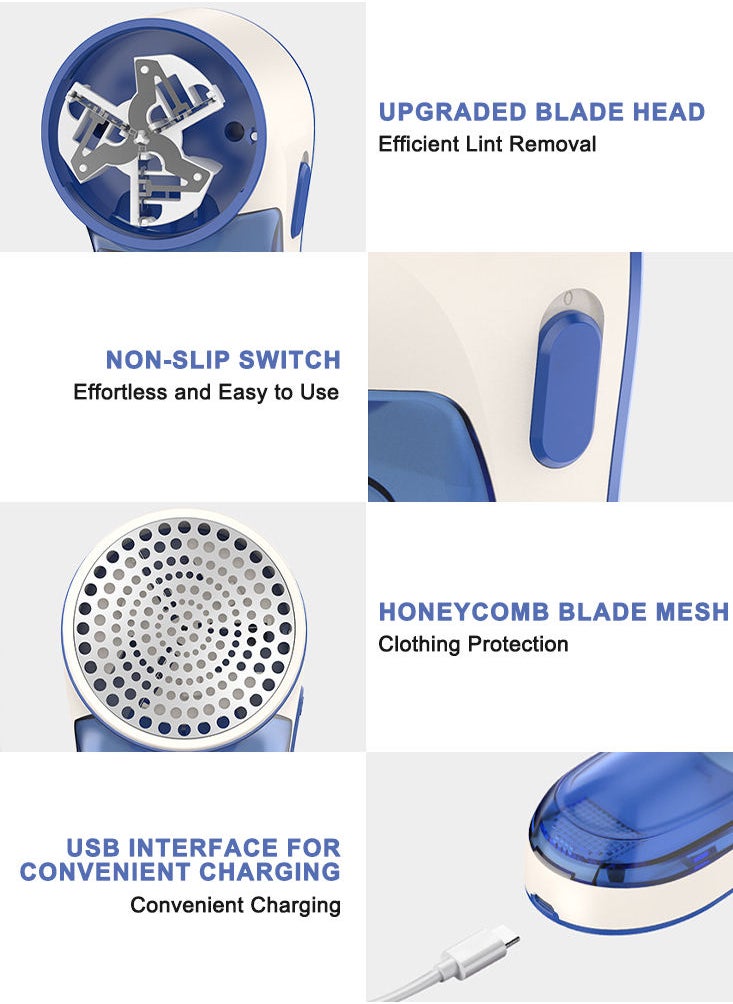 Electric Sweater Shaver  Fabric Shaver Long-Lasting Power Effortlessly Eradicate Fuzz, Pills, and Lints for a Fresh, Clean Look