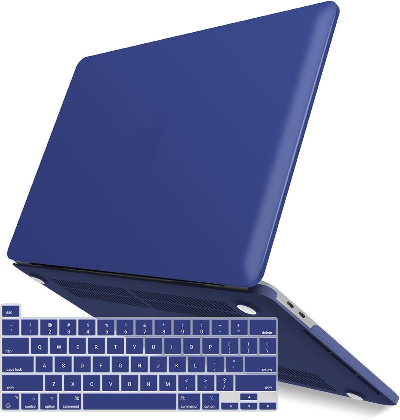 I Benzer Compatible with 2025 2024 M2 MacBook Pro 13 Inch Case 2025-2016 M1 A2338 A2289 A2251 A2159 A1989 A1706 A1708, Hard Shell Case & Keyboard Cover for Mac Pro 13, Turkish Blue, T13TUBL+1 - Image 1