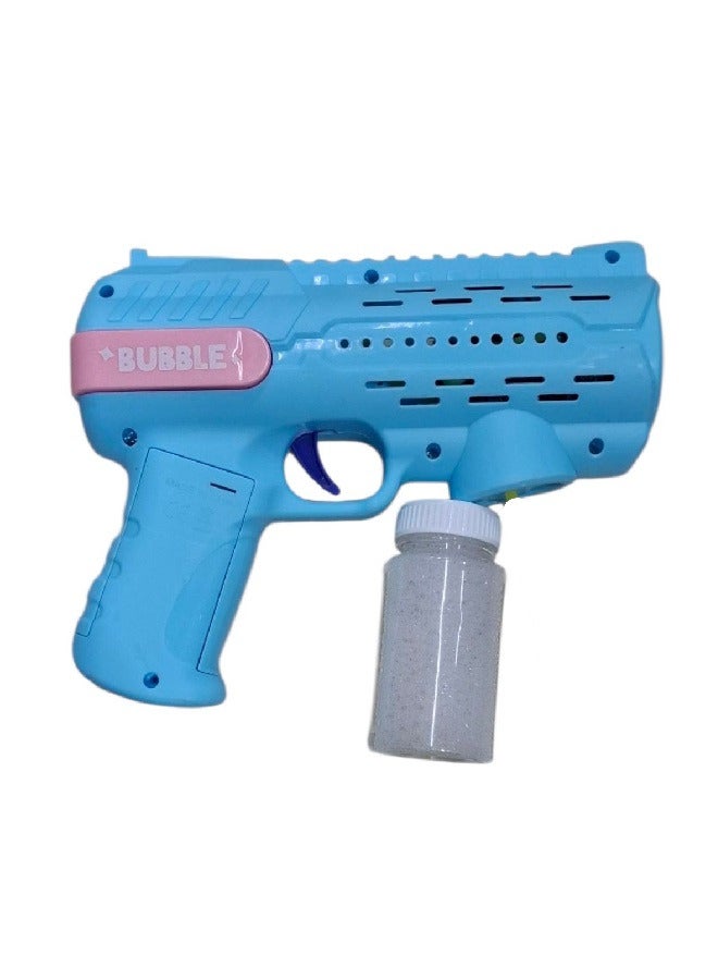 BUBBLE GUN Bubble Machine Bubble Gun For Kids,Big Bubbles Maker Toy Solution/180° No leakage Bubble Blower with 1000+ Bubbles Per Minute Blue - Image 1