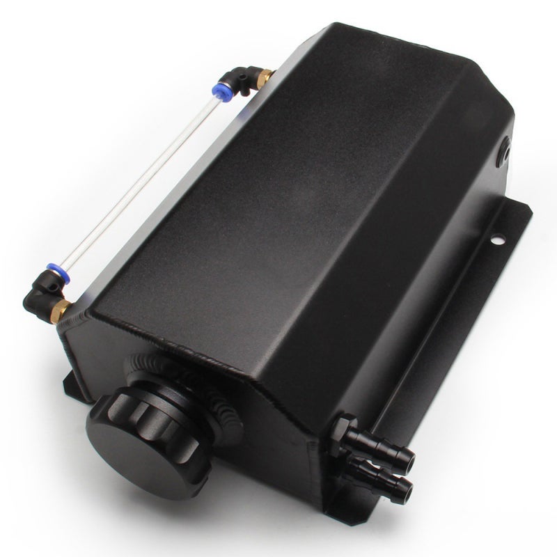 2L Aluminum Car Coolant Overflow Expansion Tanks Oil Catch Can Reservoir Tanks Universal Oil Breather Tanks with Drain Plug - Image 1