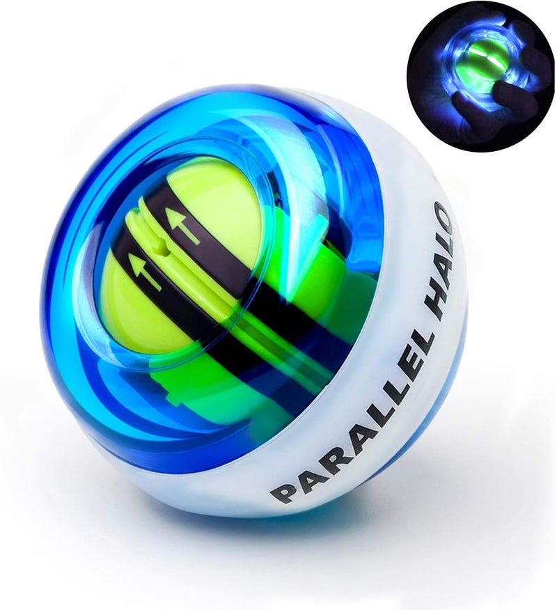 Parallel Halo Power Wrist Ball AUTO Start Gyro Ball with LED Lights Forearm Exerciser Wrist Strengthener for Strengthening Muscle and Bones - Image 1