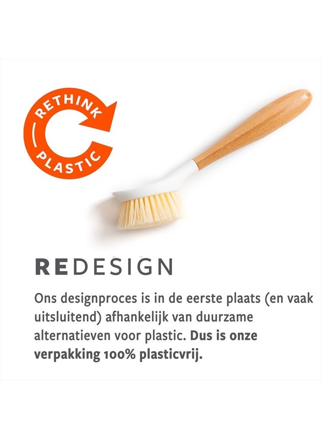 Full Circle The Ring Bamboo Vegetable and Fruit Cleaning Brush - A Versatile Scrubber for Food, Including Potatoes, Mushrooms, and Veggies with Recycled Bristles and Handle - Image 5