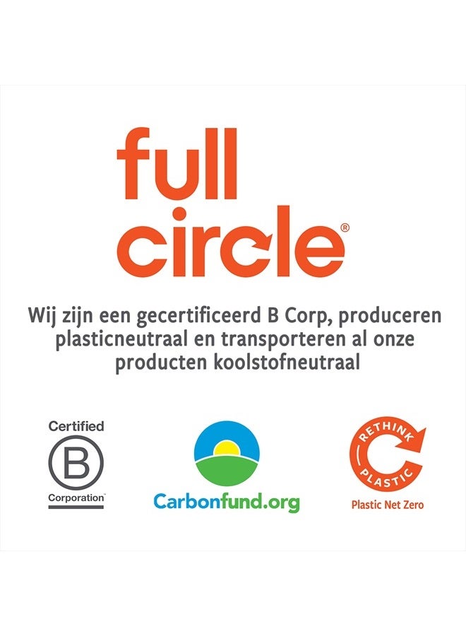 Full Circle The Ring Bamboo Vegetable and Fruit Cleaning Brush - A Versatile Scrubber for Food, Including Potatoes, Mushrooms, and Veggies with Recycled Bristles and Handle - Image 3