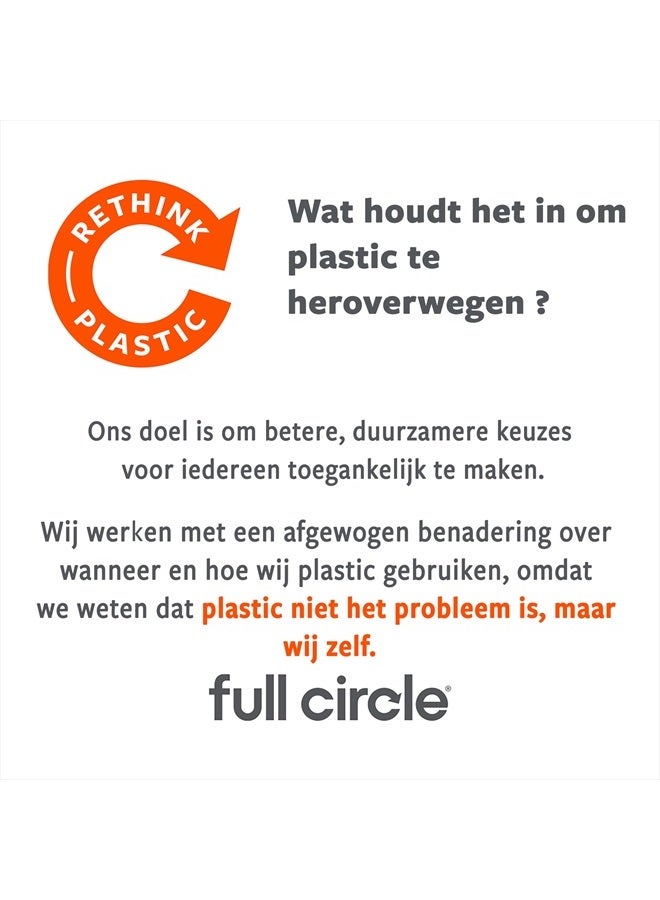 Full Circle The Ring Bamboo Vegetable and Fruit Cleaning Brush - A Versatile Scrubber for Food, Including Potatoes, Mushrooms, and Veggies with Recycled Bristles and Handle - Image 4