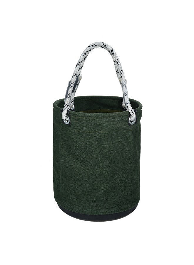 PENGGONG Canvas Circular Foldable Tool Storage Bag Tool Organizers Bag Collapsible Storage Basket Gardening Tool Storage Bag Clutter Sorting Organiser  - Image 1