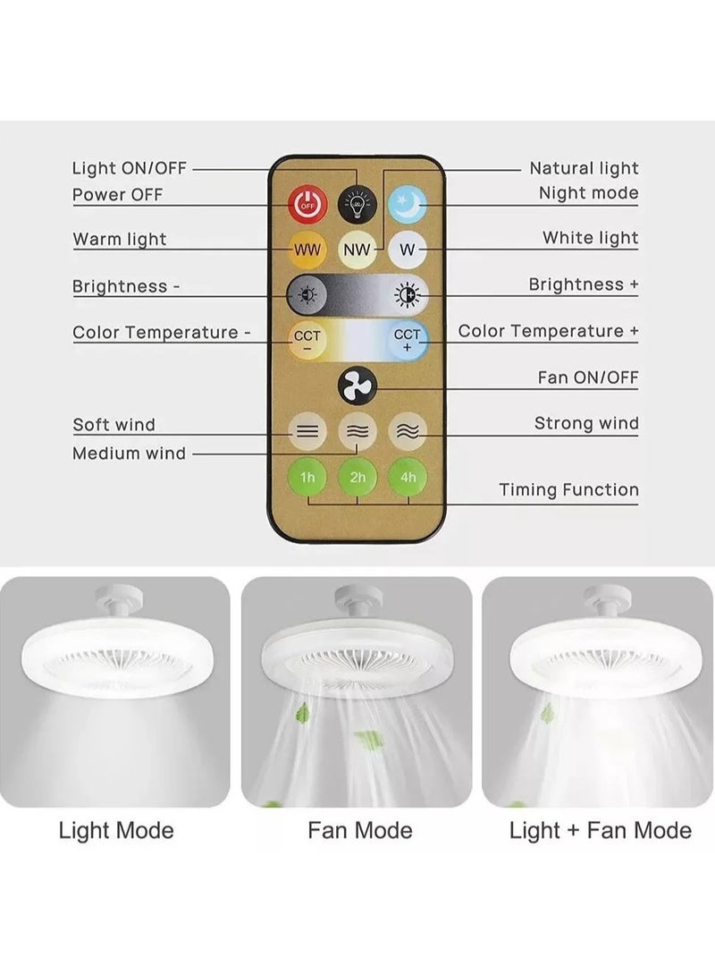 LED Multi-Function Fan Light with Remote Control - Energy Efficient  - Image 3