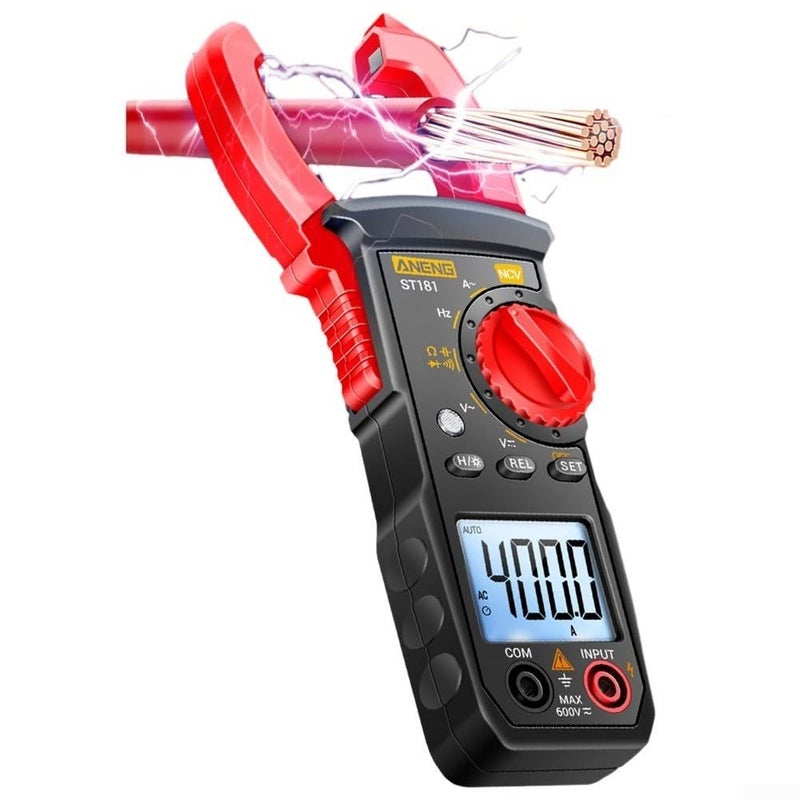 ST181 Digital Clamp Multimeter 400A AC DC Auto Off NCV Voltage Detection Backlight - Image 4