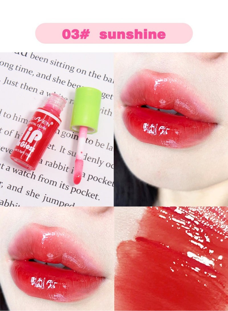 PEINFEN Crystal Clear Lip Gloss Set, Hydrating Lip Oil, Non-Sticky Liquid Lipstick Gift for Women, 6Pcs  - Image 5