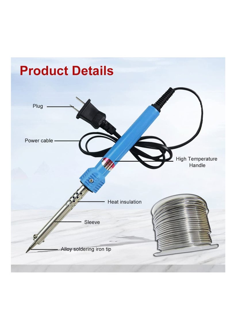ABBASALI - 60Watts Soldering Iron kit With Stand Solder Wire UK Plug - Image 1