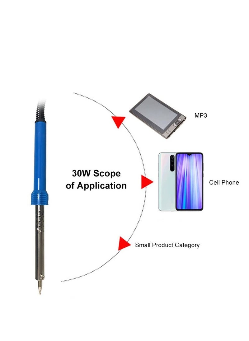 ABBASALI - 60Watts Soldering Iron kit With Stand Solder Wire UK Plug - Image 1