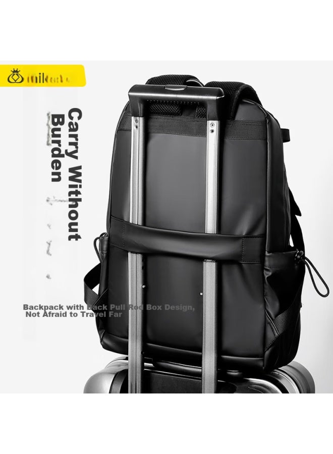 Milooky Laptop Backpack Suitable For Lenovo Xiaoxin Pro 16 And Legion 15.6-inch Backpack, Schoolbag For Men And Women - Image 3