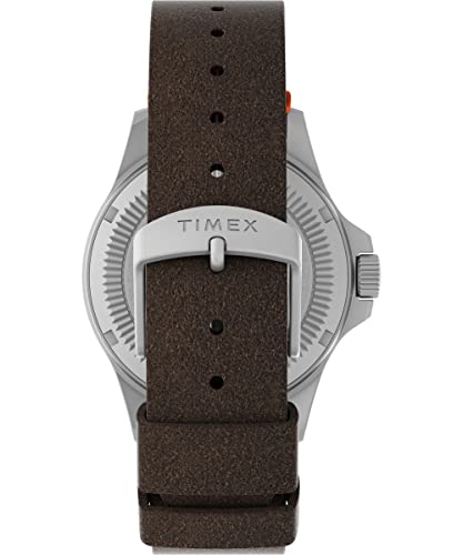 Timex Men's Expedition North Field Solar 41mm Watch - Brown Strap Black Dial Stainless Steel Case - Image 3