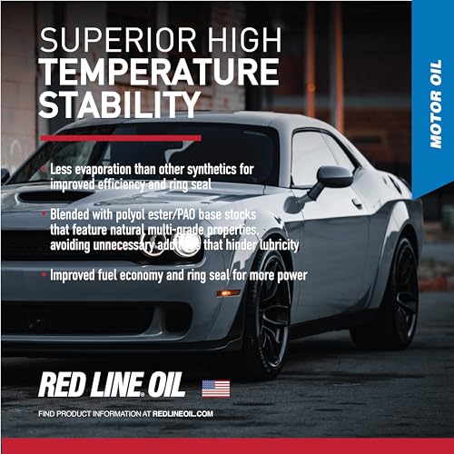 Red Line 12504 SAE 20W50 Fully Synthetic Motor Oil - 1 Quart (12 Pack) - Image 5