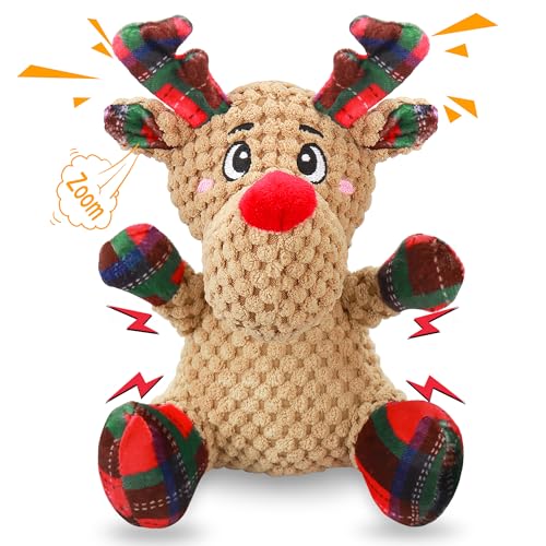 Newget Squeaky Dog Toys Dog Squeaky Toy with Crinkle Paper Interactive Durable Plush Dog Chew Toys for Puppy Small Middle Large Dogs Training and Reduce Boredom - Image 1