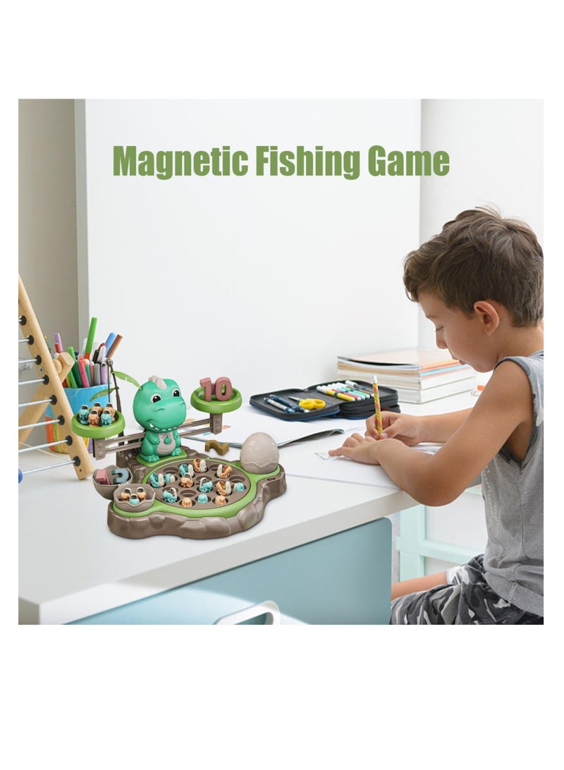 SYOSI Magnetic Fishing Game, Musical Magnetic Fishing Game, Fun and Educational Fishing Toys for Toddlers and Kids, Fun Musical Magnetic Fishing Game, Educational Fishing Board Games for Children - Image 1