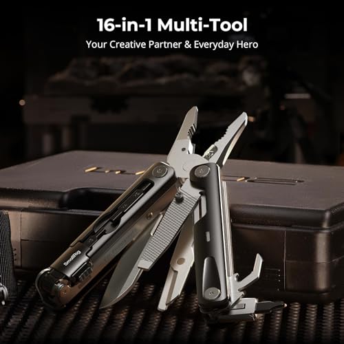 SmallRig 16-in-1 EDC Multitool, Compact Aluminum Multi Tool with Pliers, Scissors, Screwdrivers, Wrenches, Ruler, Portable Folding Tool Kit for Photography, Filmmaking, Camera, Outdoor, Daily Use-5294 - Image 2