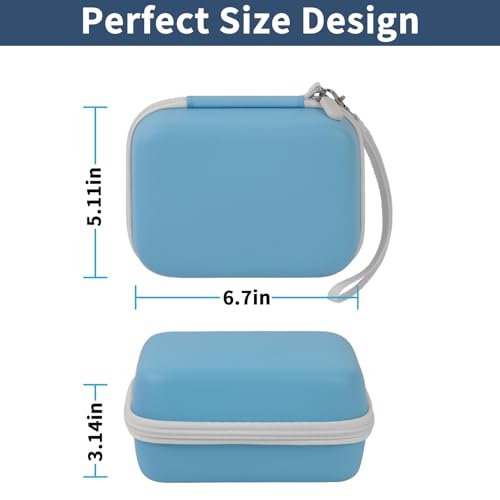 casmilee Kids Instant Print Camera Case for Dylanto/for ESOXOFFORE/for VTech KidiZoom PrintCam/Creator Cam/for Goopow/for GKTZ/for FUNKAM/for Agoigo Waterproof Digital Video Toddler Cameras - Box Only (Blue) - Image 5