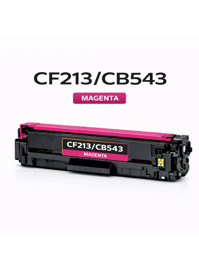 مالتي كلر خرطوشة حبر متوافقة HP CF213A / CB543A ماجنتا – حبر ليزر عالي الجودة - Image 1