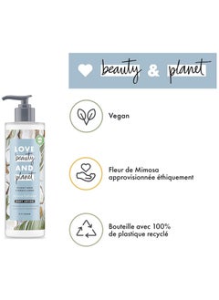 love beauty and planet Coconut Water and Mimosa Flower Vegan Body Lotion 400ml  - Image 3