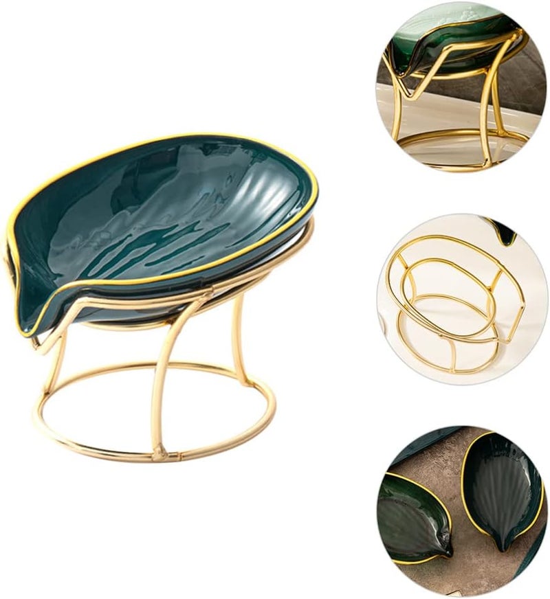 klarako soap Box soap Holder Iron Soap Rack Soap Drying Tray Soap Storage Dish Soap Container Soap Drain Dish Luxury Soap Tray Soap Dish Storage -Mounted Wrought Iron - Image 4