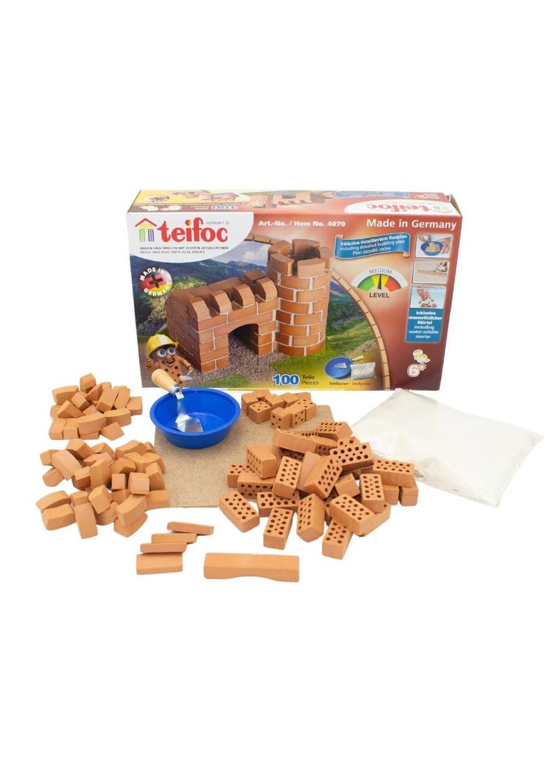 Brick Construction Toy Set - Tei 4070 - Small Castle And Pen Holder Stone Building Kit - 6+ Years - 100pcs - pzsku/Z784E9A9821E8EBD58D24Z/45/_/1739587656/ced7a79d-6849-47b9-95ba-e4d9a16f39ed