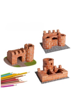 Teifoc Brick Construction Toy Set - Tei 4070 - Small Castle And Pen Holder Stone Building Kit - 6+ Years - 100pcs  - Image 4