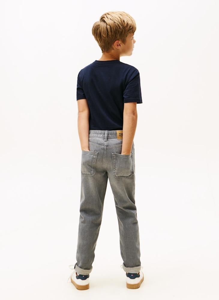 TOMMY HILFIGER Kids Straight Fit Jeans - Image 2