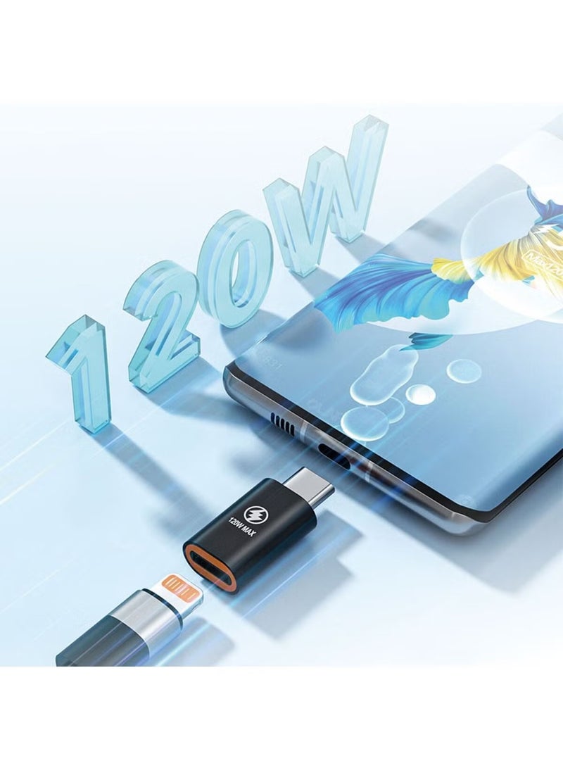 جو-ديز محول Go-Des Lightning إلى Type C بقوة 120 واط يدعم الشحن والصوت - Image 3