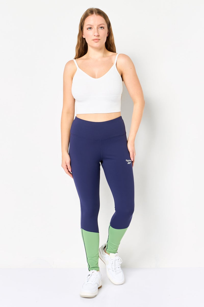 Reebok Women Sportswear Fit Training Vector Leggings, Navy - Image 4
