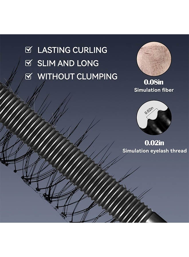 EELHOE Stereoscopic Fibrous Eye Black Mascara, Extension Mascara Black, Waterproof Mascara for Eyelashes, Volume Lash Lengthening Mascara, Long-Lasting Lashes, Thick Curling Eyelash Mascara, 4g - Image 5