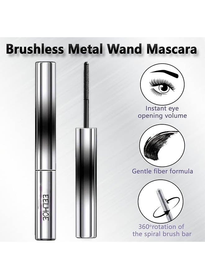 EELHOE Stereoscopic Fibrous Eye Black Mascara, Extension Mascara Black, Waterproof Mascara for Eyelashes, Volume Lash Lengthening Mascara, Long-Lasting Lashes, Thick Curling Eyelash Mascara, 4g - Image 4