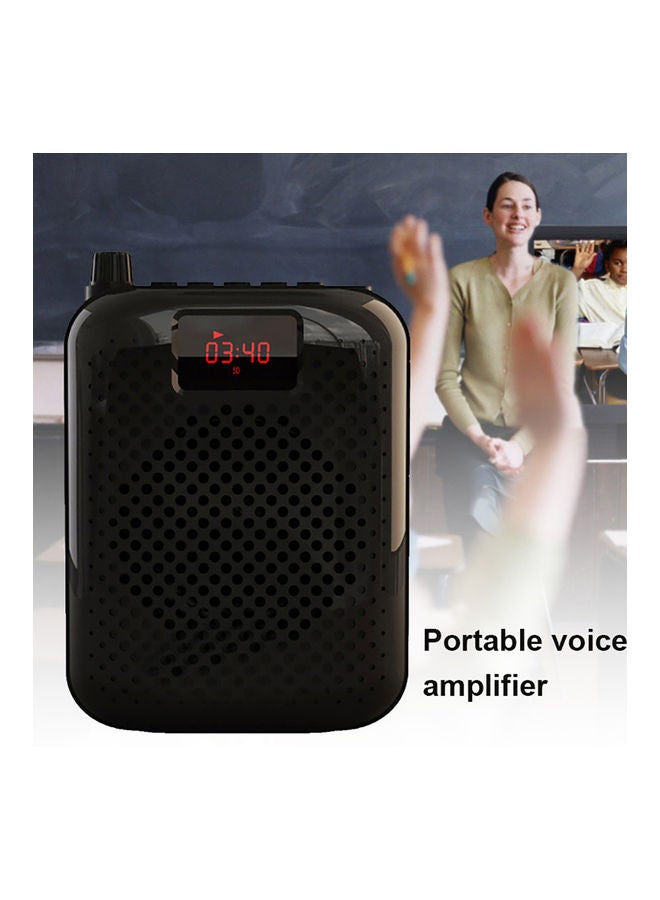 K500 Voice Amplifier Loudspeaker Wired Microphone Belt Bluetooth Audio Speaker Red  - Image 2