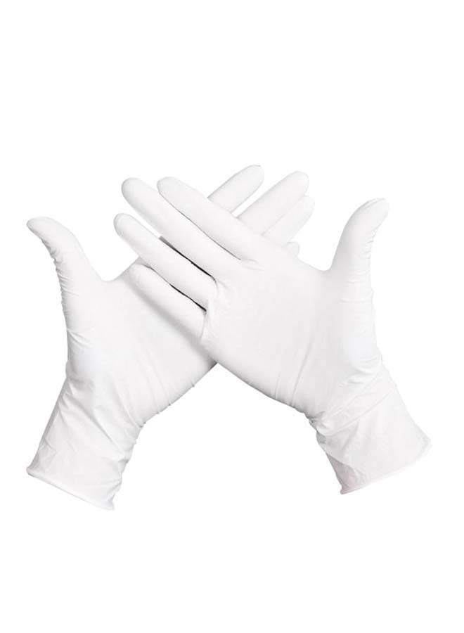 Loquat Pair Of 50 Powder-Free Sterile Food Grade Disposable Gloves White S - Image 1