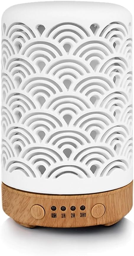 BAIESHIJI Scent Diffuser 100ML Essential Oil Diffuser, Aromatherapy Diffuser Cool Mist Humidifier with Waterless Auto Shut-Off for Home Office 